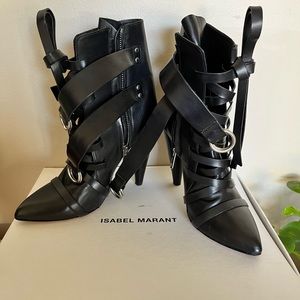 Isabel Marant leather buckle boots